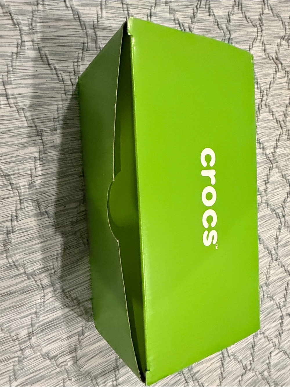 CROCS Lime Green Shoe Box with White Logo